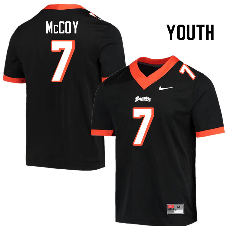 Youth #7 Gevani McCoy Oregon State Beavers College Football Jerseys Stitched-Throwback